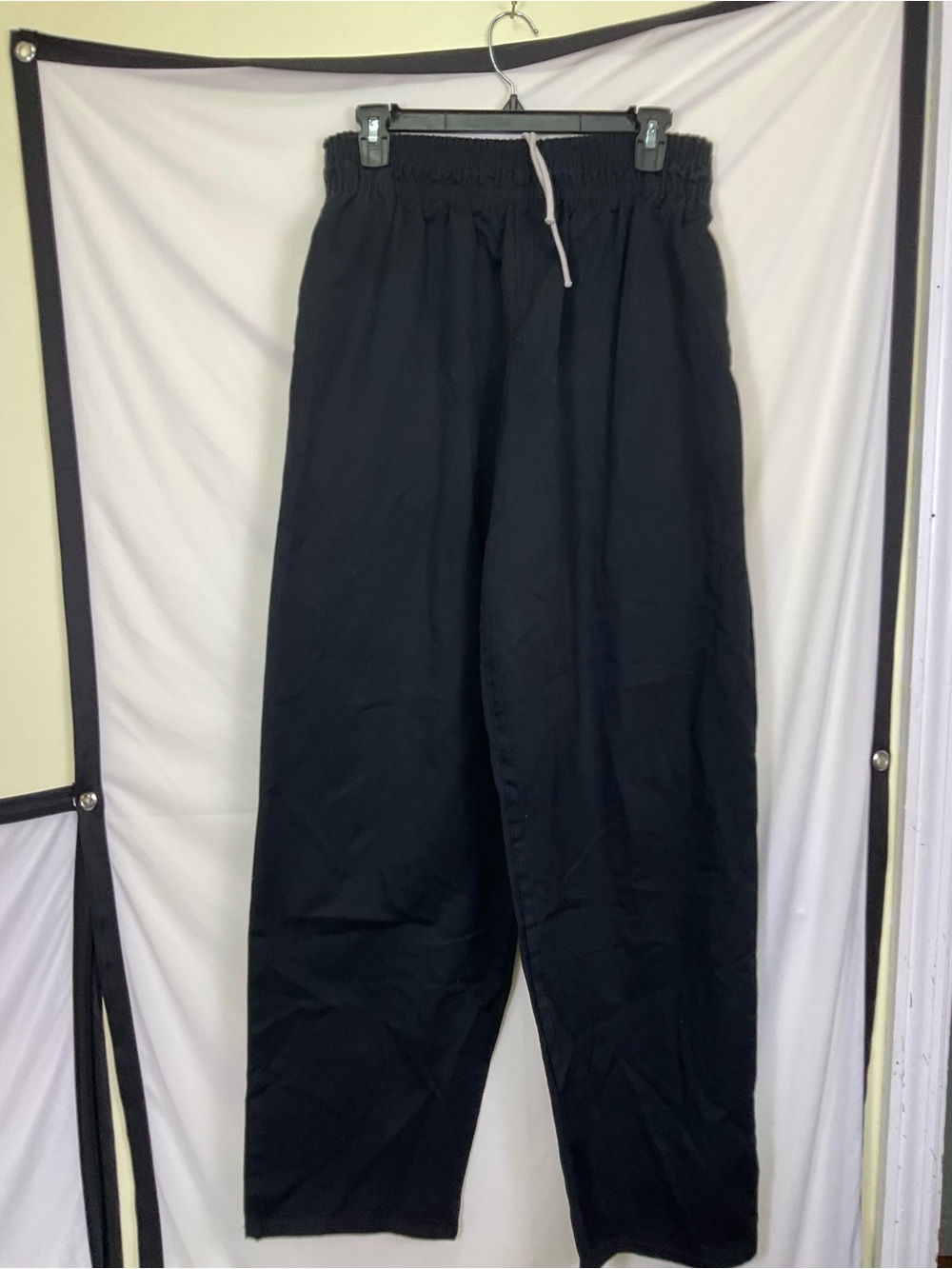 UNCOMMON THREADS CLASSIC BAGGY CHEF PANTS - Black